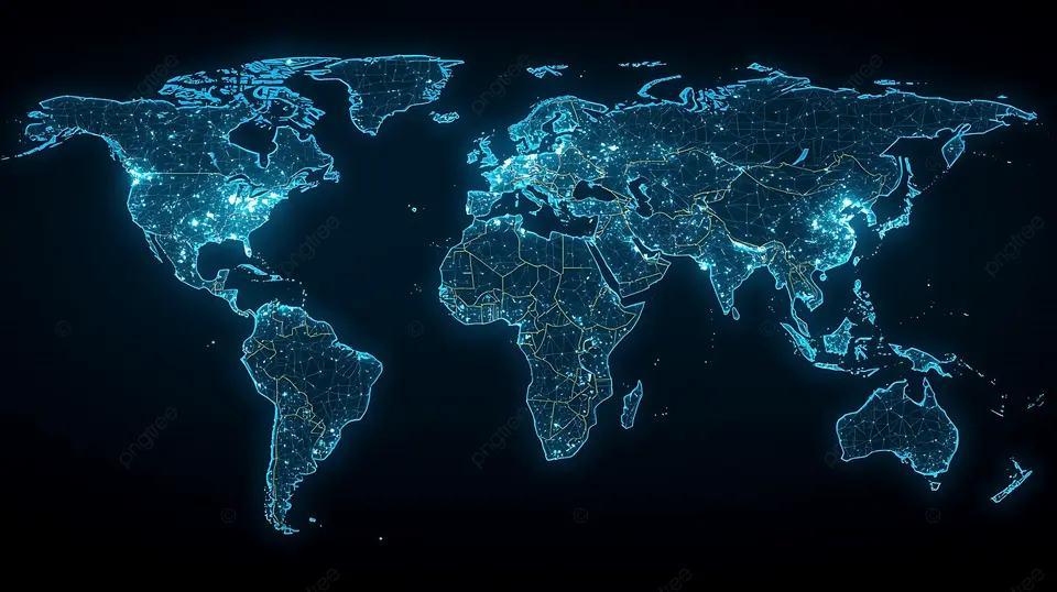 Global digital connectivity map